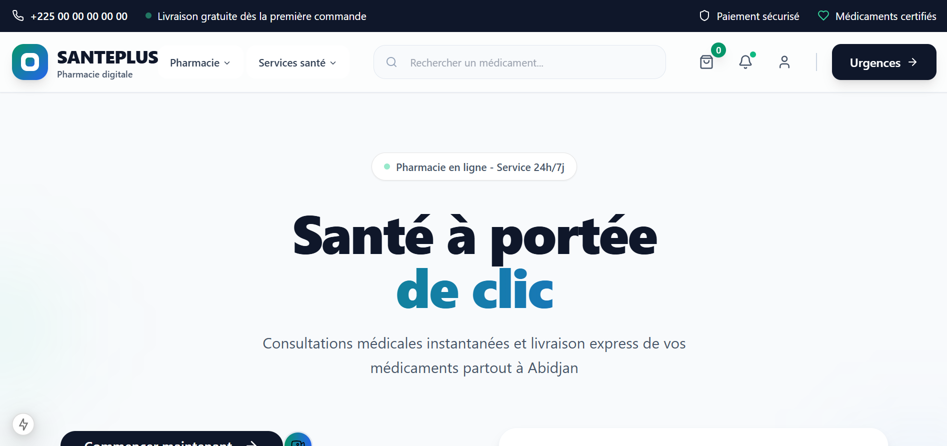 Application de santé en ligne